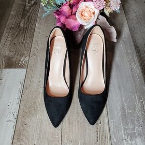 Oripalla Pointed Toe Black High Heels Women's Size 8 EUC